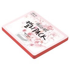 종이문화 헬로우 아트 캘리팩 두꺼운 스므스 카드 200g 29 레드, 208 x 153 mm, 50개
