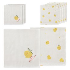 베이비앤아이 유아용 밤부 나염 손수건 10p