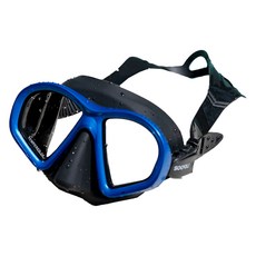 SooOli 旅行用浮潛自由潛水雙眼面鏡 + 收納盒組合, 黑藍色