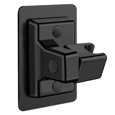 무식이네 강력 접착식 고급 각도조절 샤워기 거치대, 블랙