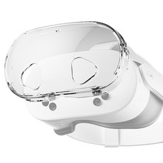 SPACE SHIELD Meta Quest 3S 相容 VR 水晶 TPU 透明保護殼 保護套, 1個