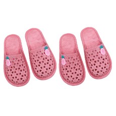 daysoy 鳳梨洞洞室內拖鞋, 2個, NO 01 粉紅色