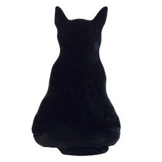 Mondespot 貓咪背影 客廳裝飾抱枕 RB20805, 黑色