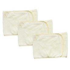 鬆餅格超細纖維方形髮帶 72 x 18.5 cm, 象牙白, 3個