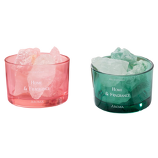 미소로운 아로마테라피 소품 디퓨저 크리스탈 스톤, 핑크, 그린, 2개