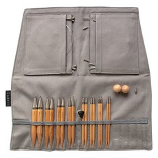 SEEKNIT Curve 可換式 10cm Grand 棒針組 60244, 1套, 棒針(木質), 收納包(MINI GRAY)