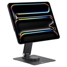 WIZPLAT iPad Pro 13 M4 平板電腦 360度旋轉 磁吸 鋁合金 折疊式 支架, 單一商品, 單一顏色, 1個