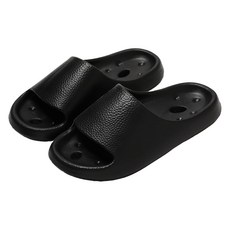 언헤브 솔리드 물빠짐 욕실화, 04 블랙, 1개