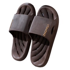 Unheve 日常瀝水浴室拖鞋, 05 棕色, 1個