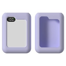 Re QM 10000容量迷你行動電源基本款矽膠專用保護殼, 薰衣草紫