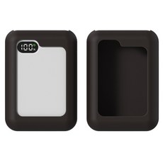 Re QM 10000容量迷你行動電源基本款矽膠專用保護殼, 烏木黑