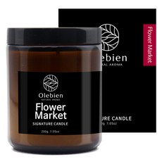 Olebien 經典蠟燭, 花卉市集, 200g, 1個