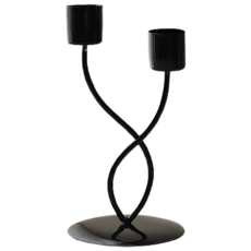 Jeongwol Market 室內裝飾燭臺 Type 4, 黑色