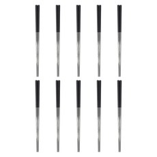 kitchen U 不鏽鋼304彩色真空筷 23cm, 10個, 單品, 黑色