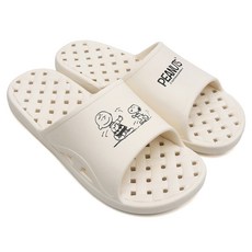 Shuramode 花生漫畫史努比簡約浴室拖鞋, 1個, 象牙色