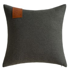 사각 등받이 소파 쿠션 MH052, 블랙