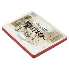 紙文化 Hello Art 書法包 厚磅壓紋卡 200g 57 邊緣紅, 50個, 208 x 153 mm