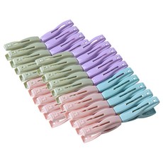 Moneyfull 多用途粉彩曬衣夾 4種 x 10p 套裝, 1套, 混合色