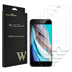 더블유케이스 크리스탈 2.5D 고화질 9H 강화유리 액정보호필름 5p 세트, 1세트