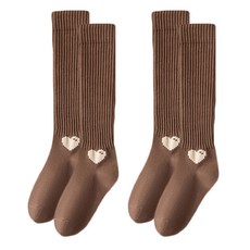 소니오 여성용 픽셀 하트 니삭스 2켤레 세트