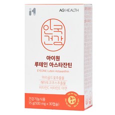 AG HEALTH Eye One葉黃素蝦紅素 15g, 30顆, 1個