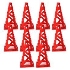 Market Plan 場地運球訓練彩色角錐, 紅色, 10個