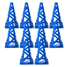 마켓플랜 필드 드리블 훈련 칼라콘, 블루, 10개