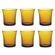듀라렉스 내열유리 유리컵 210ml, 엠버, 6개