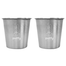 kitchen U 幼兒用Miffy不鏽鋼304杯, 單色, 2個, 200ml