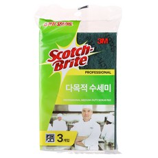 스카치브라이트 프로페셔널 다목적 수세미, 3개입, 1개