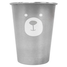 키친유 유아용 베어 스텐 304 컵, 350ml, 1개