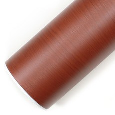 ROSEROSA 木紋圖案飾條裝潢貼膜自黏膠帶貼紙 PG567, 紅棕色, 20cm x 10m