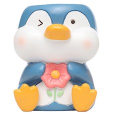 蘿賽 可愛動物多肉迷你花盆, 企鵝