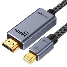 CODEWAY Mini DP-HDMI UHD 4K 60Hz 連接線, 1個, 1m