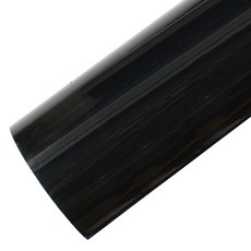 ROSEROSA 亮光單色線板室內裝飾貼膜 自黏條狀貼紙 PGS418, 黑色, 寬 20cm x 長 10m