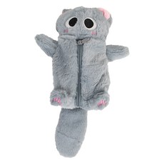 ARTJOY 圓眼貓咪筆袋收納包, 灰色, 1個