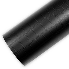 ROSEROSA 皮革圖案壓條室內裝飾貼膜 SG55, 黑色