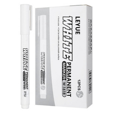 慶怡商店 白色麥克筆, 1色, 12個