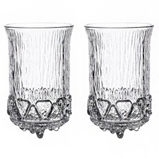 아메리칸로드 고급 촛대모양 언더락 주스 다용도 유리컵 RK2377, 2개