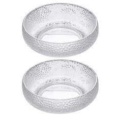 아메리칸로드 크랙 고급 항아리 다용도 유리접시 RK2379, 투명, 2개