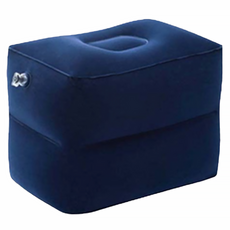 인아트 다용도 여행용 에어 발 쿠션 2단, 네이비블루