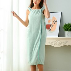 inart 吸水力佳長款浴袍 95 x 135 cm, 綠色, 1個