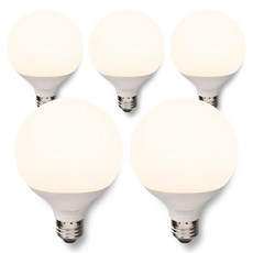 MEGAMAN Vitson LED 球泡燈 短款 12W, 5個, 晝白色