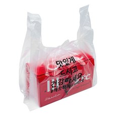 手提外送塑膠袋 半透明 中型 320 x 210 x 460 mm, 500個, 1入