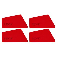 espoir 艾絲珀 合身海綿手持, 4個, 紅色