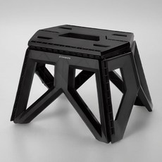 堅固耐用折疊式多功能簡易椅 (小), 1個, 黑色