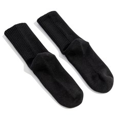 리투 웜 기모 데일리 크루삭스, 블랙, 1세트