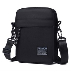 Earlyports 旅行用簡約迷你斜揹包, 黑色