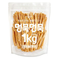 모모펫 강아지 멍묵멍묵 마블링 대용량 간식, 연어슬라이스, 1kg, 1개
