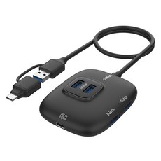 온텐 4포트 Gen1 5Gbps USB 3.0 멀티 허브 FW074, 1개
